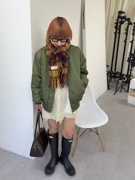 「アイテム（トートバッグ）」を使った、ayakaさん（レディース・158cm）の秋コーディネート