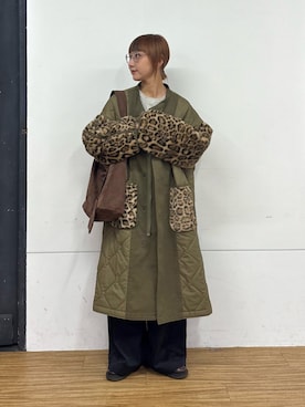 「アイテム（その他アウター）」を使った、ayakaさん（レディース・158cm）の秋コーディネート