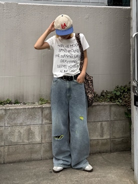 「CIAOPANIC TYPY（チャオパニックティピー）のアイテム（バッグ）」を使った、ayakaさん（レディース・158cm）の夏コーディネート