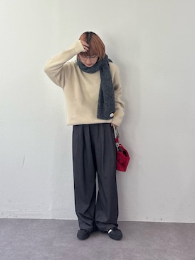 「アイテム（マフラー）」を使った、ayakaさん（レディース・158cm・20代）の秋コーディネート