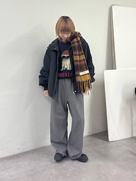「アイテム（マフラー）」を使った、ayakaさん（レディース・158cm・20代）の冬コーディネート