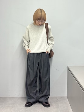 「CIAOPANIC TYPY（チャオパニックティピー）のアイテム（スラックス）」を使った、ayakaさん（レディース・158cm）の冬コーディネート