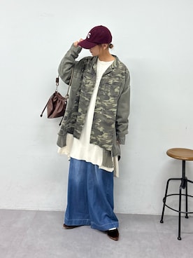 「CIAOPANIC TYPY（チャオパニックティピー）のアイテム（キャップ）」を使った、ayakaさん（レディース・158cm）の秋コーディネート