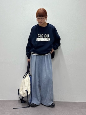 「アイテム（スウェット）」を使った、ayakaさん（レディース・158cm・20代）の秋コーディネート