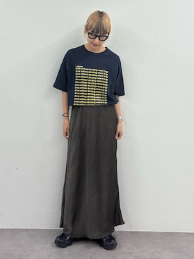 「アイテム（スカート）」を使った、ayakaさん（レディース・158cm）の夏コーディネート