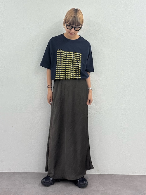 【UNISEX】【新色追加】メッセージプリント半袖Tee