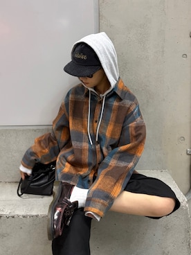 「秋のシャツ着こなし術」｜ayakaさん（レディース・158cm）の秋コーディネート