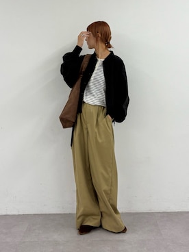 「アイテム（ブルゾン）」を使った、ayakaさん（レディース・158cm）の秋コーディネート