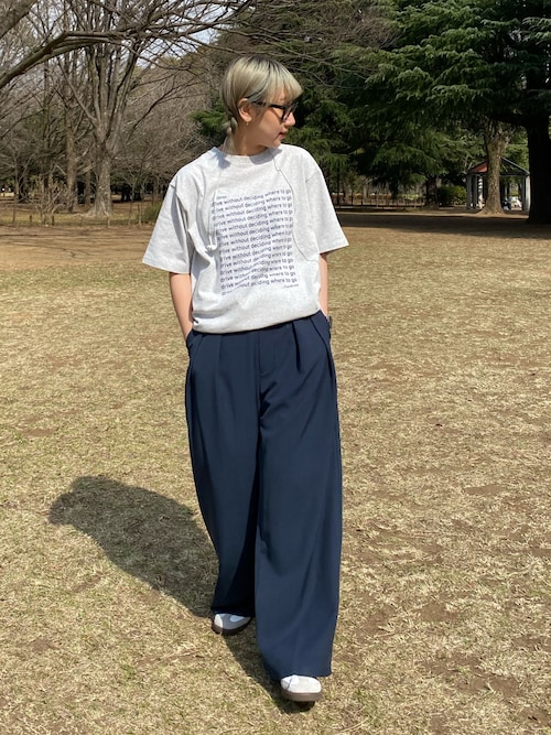セール】【UNISEX】メッセージプリント半袖Tee（Tシャツ