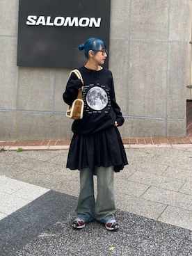 「アイテム（スウェット）」を使った、ayakaさん（レディース・158cm・20代）の夏コーディネート