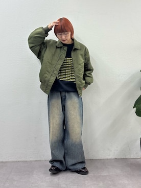 「アイテム（スウェット）」を使った、ayakaさん（レディース・158cm）の秋コーディネート