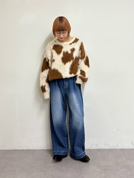 「アイテム（ローファー）」を使った、ayakaさん（レディース・158cm）の秋コーディネート