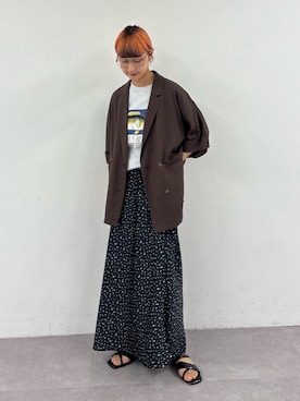 「アイテム（スカート）」を使った、ayakaさん（レディース・158cm）の夏コーディネート