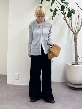 「CIAOPANIC TYPY（チャオパニックティピー）のアイテム（スラックス）」を使った、ayakaさん（レディース・158cm）の春コーディネート