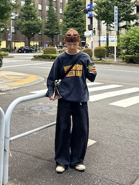 「アイテム（スウェット）」を使った、ayakaさん（レディース・158cm・20代）の秋コーディネート