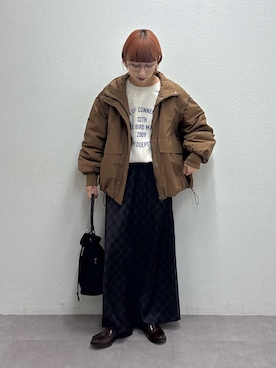 「アイテム（バッグ）」を使った、ayakaさん（レディース・158cm）の秋コーディネート