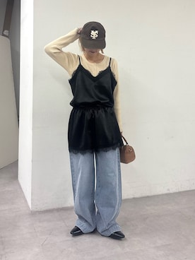 「CIAOPANIC TYPY（チャオパニックティピー）のアイテム（ワンピース/ドレス）」を使った、ayakaさん（レディース・158cm）の春コーディネート