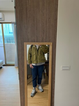 「plain-me（プレインミー）のアイテム（ブルゾン）」を使った、Vince    Hsuさん（メンズ・178cm）の秋コーディネート