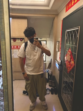 「Atease（アティース）のアイテム（アクセサリー）」を使った、Vince    Hsuさん（メンズ・178cm）の夏コーディネート