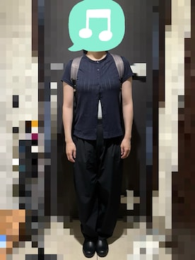「アイテム（バックパック/リュック）」を使った、むぅたさん（レディース・159cm）の夏コーディネート