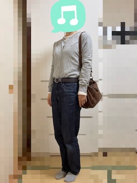 「アイテム（ヘアアクセサリー、ホワイト系）」を使った、むぅたさん（レディース・159cm）の秋コーディネート