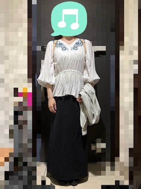 「アイテム（その他トップス）」を使った、むぅたさん（レディース・159cm）の秋コーディネート