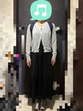 「アイテム（バックパック/リュック）」を使った、むぅたさん（レディース・159cm）の秋コーディネート