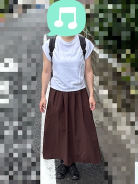 「GU（ジーユー）のアイテム（アクセサリー）」を使った、むぅたさん（レディース・159cm）の秋コーディネート