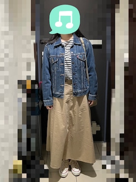 「Honeys（ハニーズ）のアイテム（ハンドバッグ）」を使った、むぅたさん（レディース・159cm）の春コーディネート
