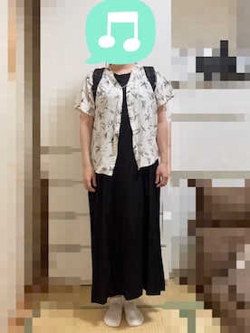 「GU（ジーユー）のアイテム（アクセサリー）」を使った、むぅたさん（レディース・159cm）の秋コーディネート