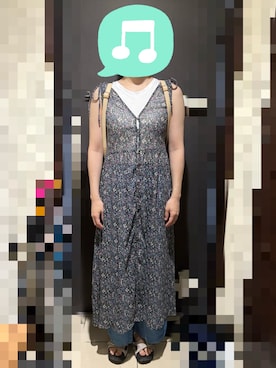 「アイテム（バックパック/リュック）」を使った、むぅたさん（レディース・159cm）の夏コーディネート