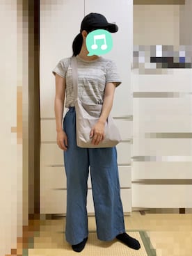 「室内でごめんなさい」｜「アイテム（帽子）」を使った、むぅたさん（レディース・159cm）の秋コーディネート