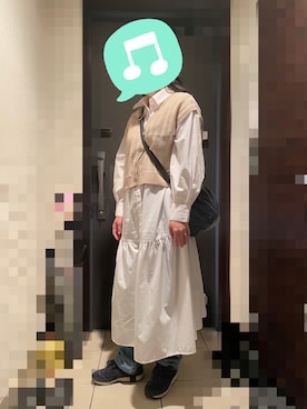 「デニムっていいよね」｜「アイテム（シャツワンピース）」を使った、むぅたさん（レディース・159cm）の春コーディネート