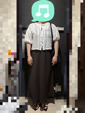 「アイテム（ワンピース）」を使った、むぅたさん（レディース・159cm）の秋コーディネート