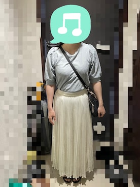 「ancheri（アンシェリ）のアイテム」を使った、むぅたさん（レディース・159cm）の夏コーディネート