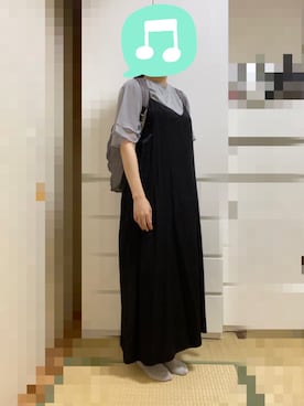 「室内でごめんなさい」｜「アイテム（ワンピース/ドレス）」を使った、むぅたさん（レディース・159cm）の夏コーディネート