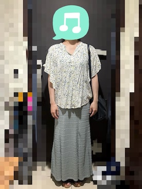 「Honeys（ハニーズ）のアイテム」を使った、むぅたさん（骨格ストレート・レディース・159cm）の夏コーディネート
