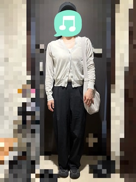 「アイテム（キャップ）」を使った、むぅたさん（レディース・159cm）の秋コーディネート