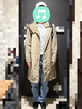 「UNIQLO（ユニクロ）のUVカットクルーネックカーディガン　Lサイズ（カーディガン/ボレロ、グレー系）」を使った、むぅたさん（レディース・159cm）の秋コーディネート