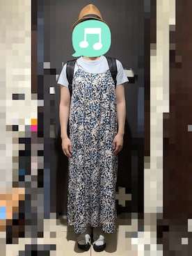 「アイテム（バックパック/リュック）」を使った、むぅたさん（レディース・159cm）の夏コーディネート