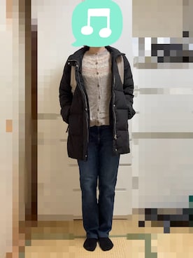 「アイテム（インナーウェア/肌着）」を使った、むぅたさん（レディース・159cm）の冬コーディネート