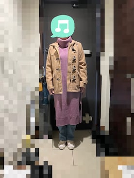 「PAGEBOY（ページボーイ）のアイテム（ダッフルコート）」を使った、むぅたさん（レディース・159cm）の冬コーディネート