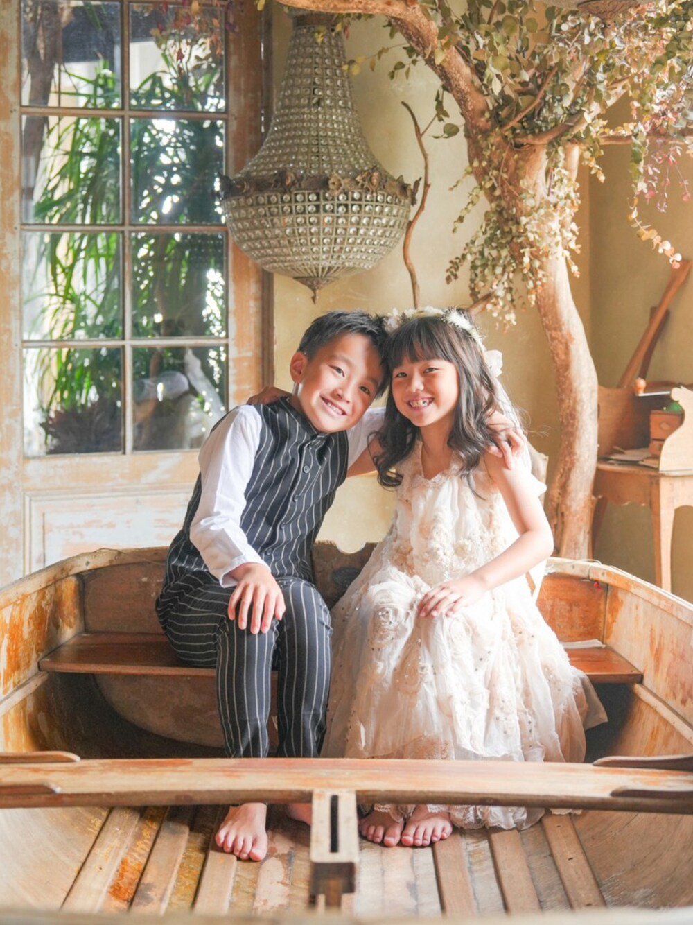 「フォトスタジオ」｜「りゅうき2歳ゆりあ0歳のアイテム（その他、その他）」を使った、ゆっけさん（キッズ・135cm）の夏コーディネートの1枚目の写真