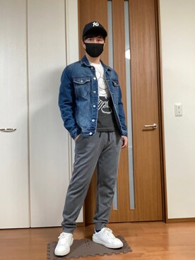 Zara ザラ のデニムジャケットを使ったメンズ人気ファッションコーディネート Wear