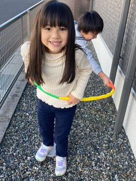 「Will Mery（ウイルメリィ）のアイテム」を使った、ゆっけさん（キッズ・120cm）の冬コーディネート