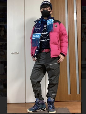 「カチャカチャ、ターーン！！のアイテム（その他、その他）」を使った、ゆっけさん（キッズ・145cm）の冬コーディネート