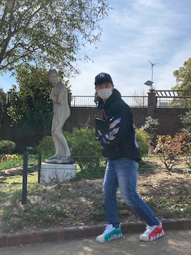 「Big John（ビッグジョン）のアイテム」を使った、ゆっけさん（メンズ・174cm）の春コーディネート