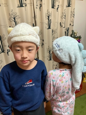 「タオルキャップ」｜ゆっけさん（キッズ・133cm）の秋コーディネート