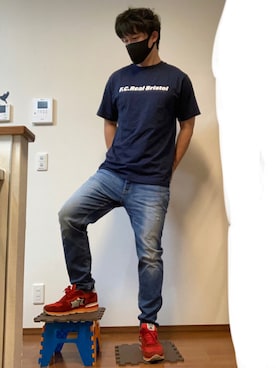 「アトランティックスターズ」｜「アイテム（パンツ）」を使った、ゆっけさん（メンズ・174cm）の夏コーディネート