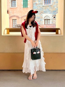 「アイテム（チューブトップ）」を使った、rannpu_tさん（レディース・155cm）の秋コーディネート
